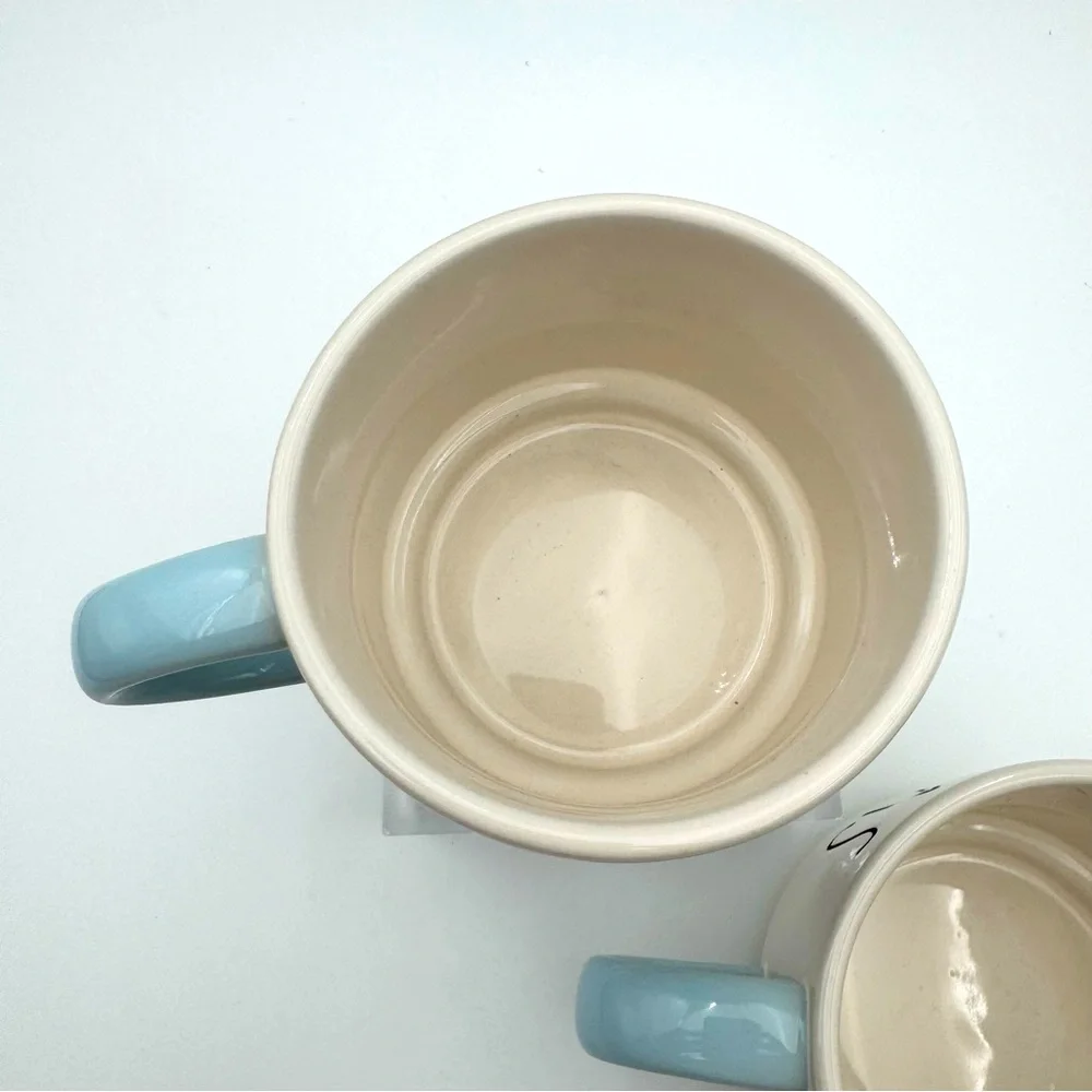 Rae Dunn Wizard of Oz Mugs Set of 2 | Heart Kansas | Dorothy & Tin Man | HTF - Picture 6 of 12
